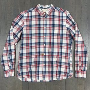 H&M L.O.G.G. Plaid Long Sleeve Button Down Shirt